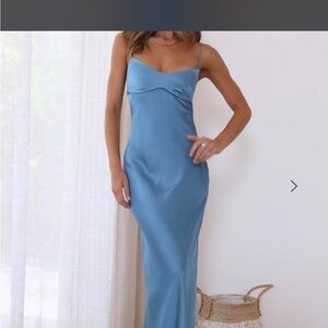 Hello Molly Sky Blue Maxi Dress